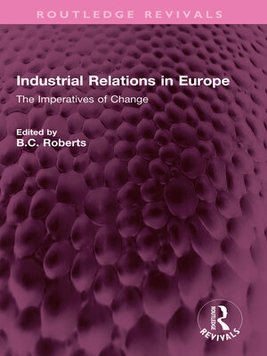 cover image of Industrial Relations in Europe